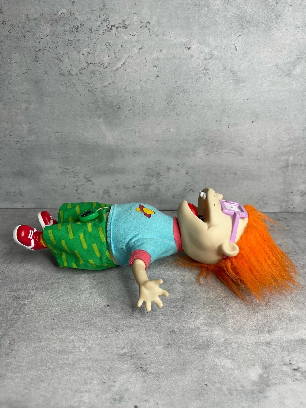 Nickelodeon Rugrats Scared Chuckie Finster Plush Doll Mattel 13” Vintage 1997